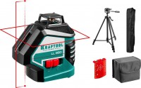KRAFTOOL LL360 #3 нивелир лазерный, 2х360° , 20м/70м,  IP54, точн. +/-0,2 мм/м, штатив, в коробке
